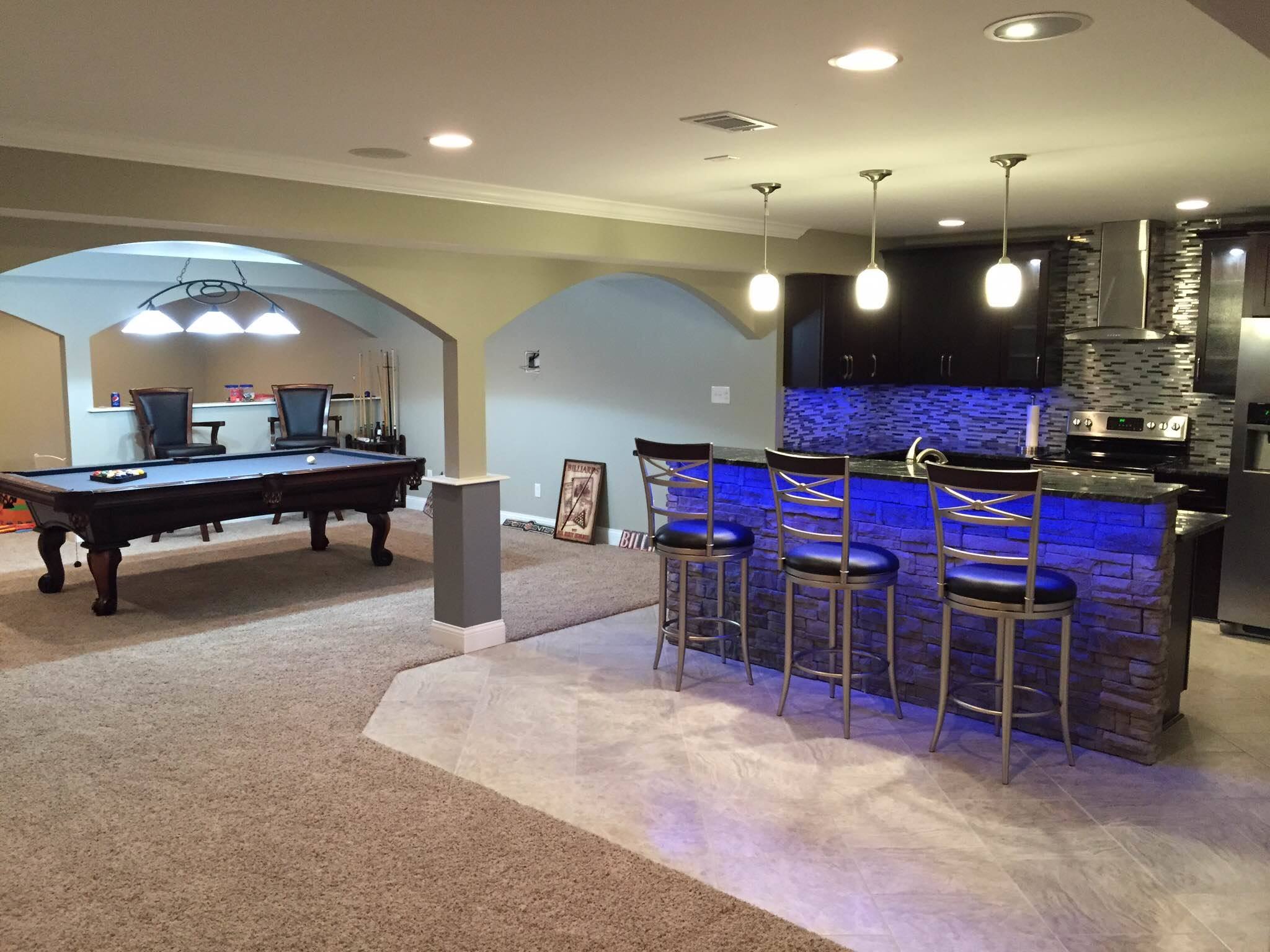Basement is perfect space to tap for more living space. Check out Distinctive Design for basement remodeling Louisville. 